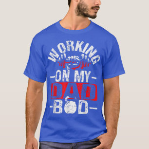 Camiseta Trabajar Con Mi Papá Noel Divertido Diciendo Gimna