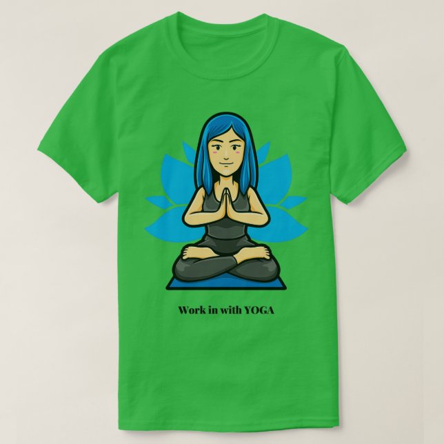 Camiseta Trabajar con YOGA (Diseño del anverso)