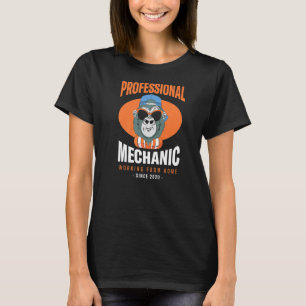 Camiseta Trabajar desde el servicio mecánico doméstico Jefe