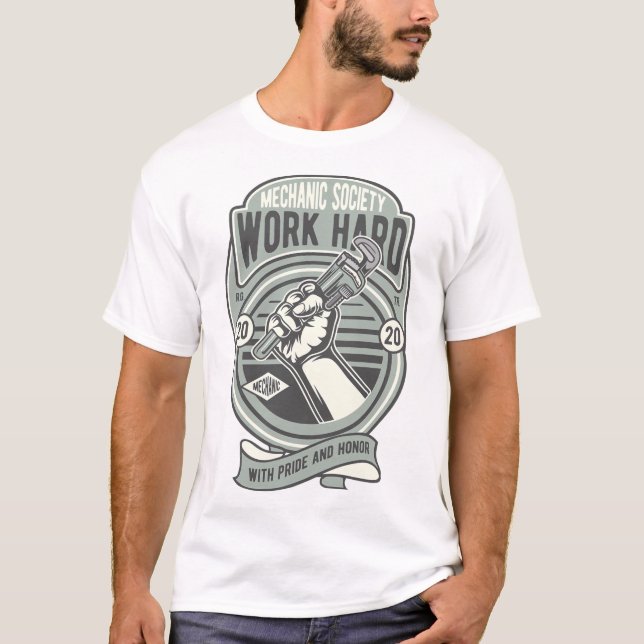 Camiseta Trabajar duro (Anverso)