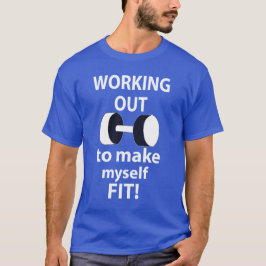 Camiseta Trabajar en la ponderación de entrenamiento