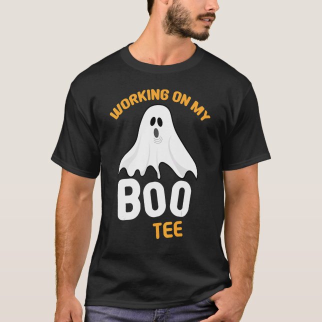 Camiseta Trabajar En Mi Halloween De Halloween Halloween Ha (Anverso)