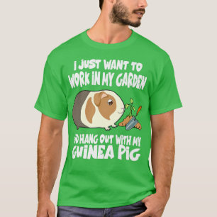 Camiseta Trabajar En Mi Jardín Y Aguantar Con Mi Cerdo De G