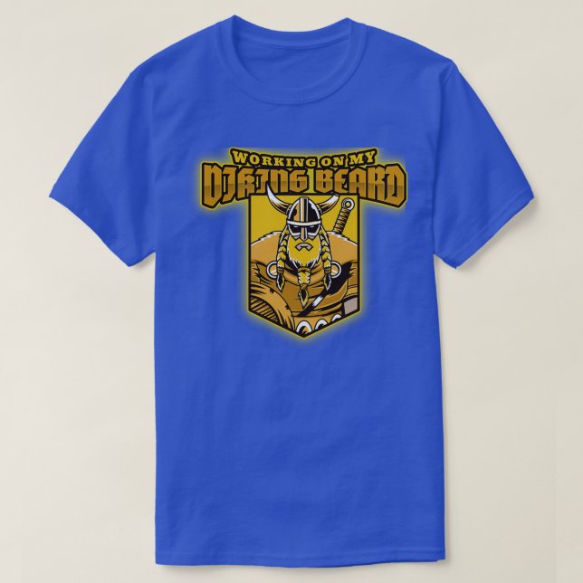 Camiseta Trabajar en mi Viking Beard Classic TShirt (Diseño del anverso)