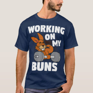 Camiseta Trabajar en mis Bungals Semana Santa Bunny Gym Wor