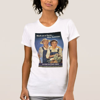 Camiseta Trabajar en una granja... Este verano