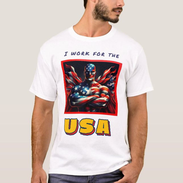 Camiseta Trabajar para Estados Unidos (Anverso)
