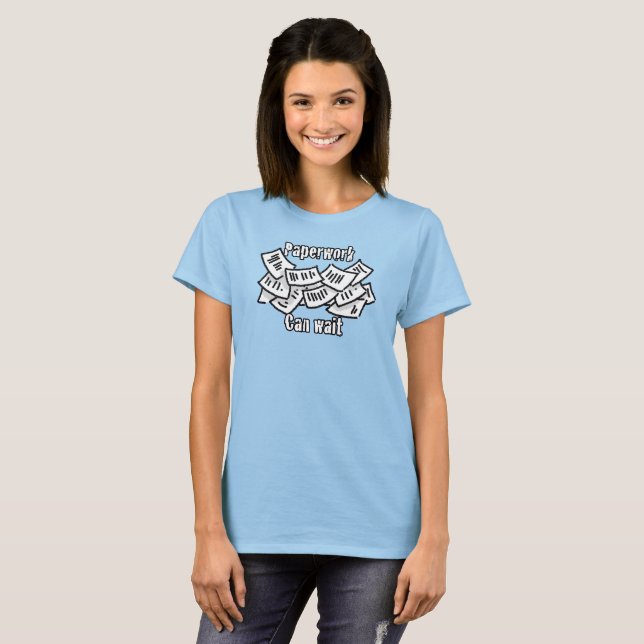 Camiseta Trabajo administrativo puede esperar (Anverso completo)