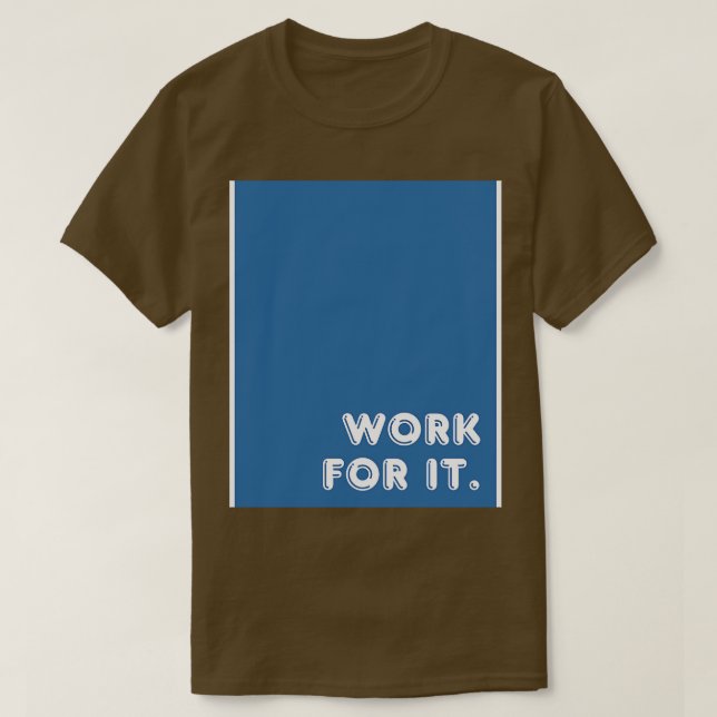 Camiseta Trabajo azul para él (Diseño del anverso)