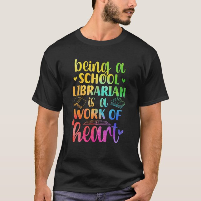 Camiseta Trabajo Bibliotecario Escolar Del Trabajador De La (Anverso)