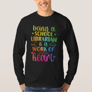 Camiseta Trabajo Bibliotecario Escolar Del Trabajador De La