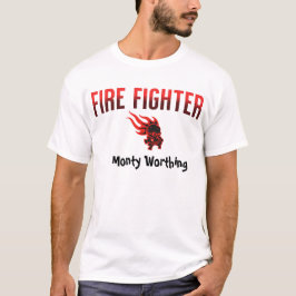 Camiseta TRABAJO - Bombero. Nombre modificable