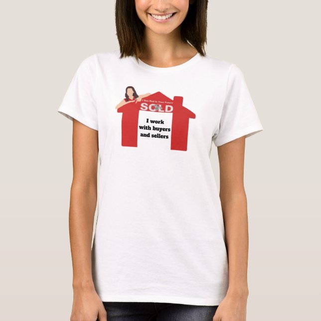 Camiseta Trabajo con compradores y vendedores inmobiliarios (Anverso)