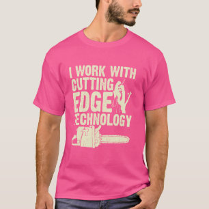 Camiseta Trabajo Con La Cadena Arborista De Tecnología De B
