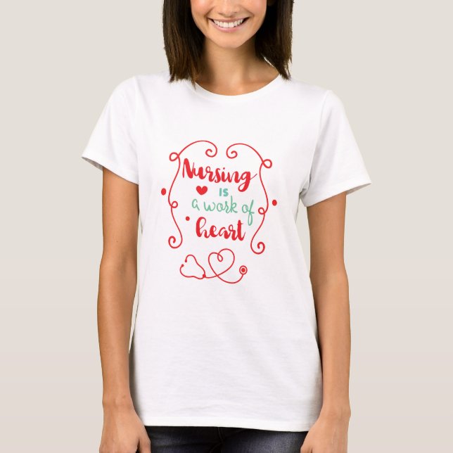 Camiseta Trabajo de enfermería (Anverso)