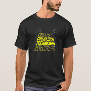 Camiseta Trabajo de Guay Galaxy de Técnico de Instalación d