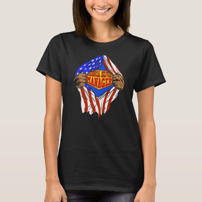 Camiseta Trabajo de Héroe de Super Technical Delivery Manag (Anverso)