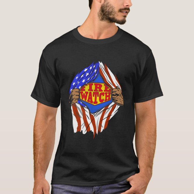 Camiseta Trabajo de Héroe de Superfire Watch (Anverso)