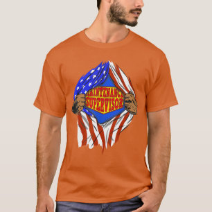 Camiseta Trabajo de Héroe de Supervisor de Mantenimiento Sú