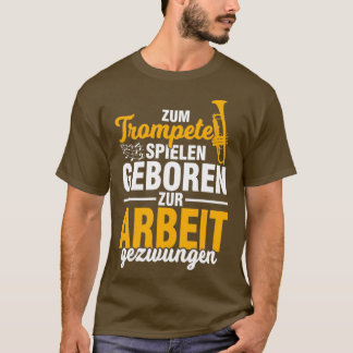 Camiseta Trabajo de instrumentos musicales de trompeta