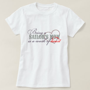 Camiseta Trabajo de la mamá del marinero del corazón