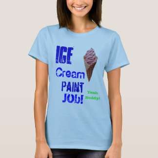 Camiseta ¡trabajo de la pintura del helado!!