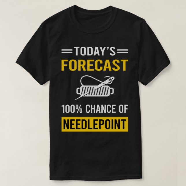 Camiseta Trabajo de lienzo de previsión de hoy (Diseño del anverso)