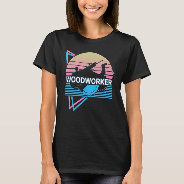 Camiseta Trabajo de madera de madera de madera (Anverso)