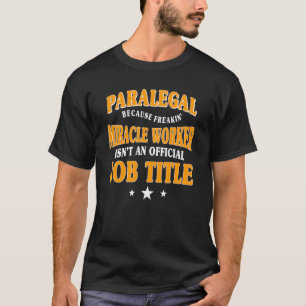 Camiseta Trabajo de pasante de abogado Firma de asistente l