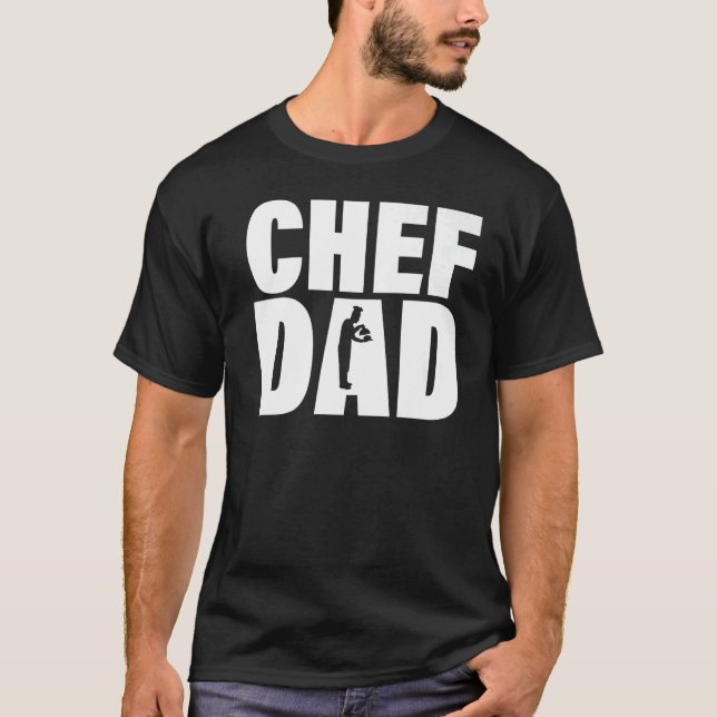 Camiseta Trabajo De Profesión Para Hombres Chef Dad (Anverso)