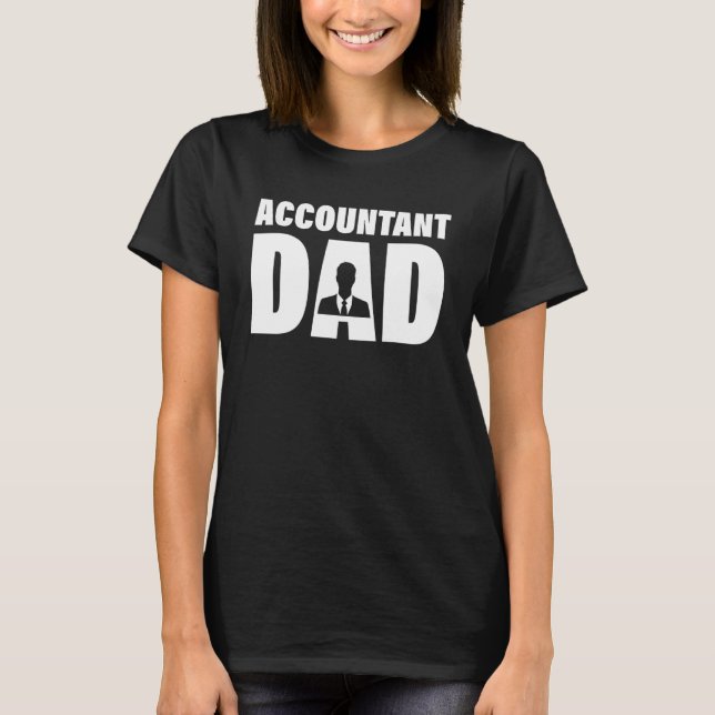 Camiseta Trabajo De Profesión Para Hombres Contador Papá (Anverso)