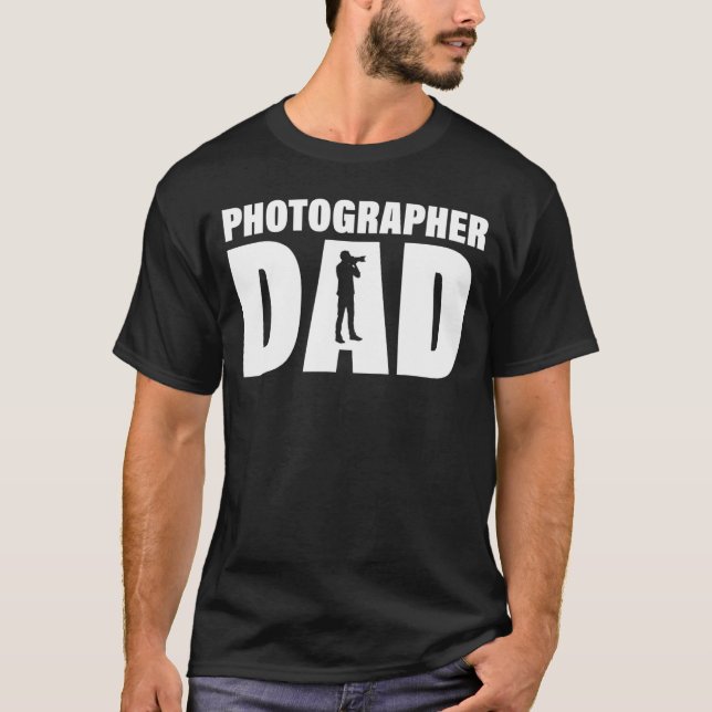 Camiseta Trabajo De Profesión Para Hombres - Fotógrafo Papá (Anverso)