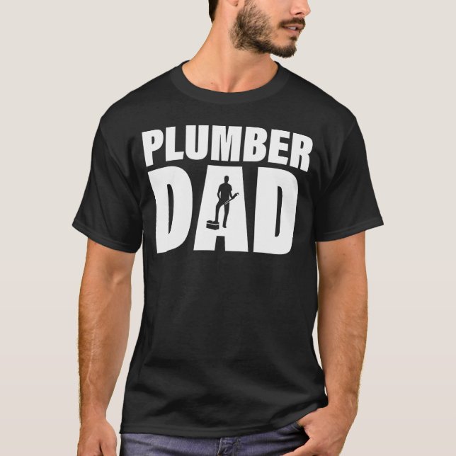 Camiseta Trabajo De Profesión Para Hombres Plumber Dad (Anverso)