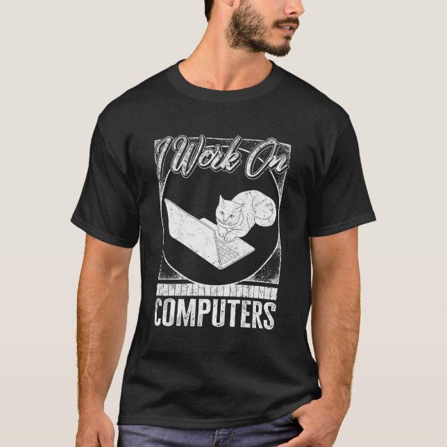 Camiseta Trabajo De Programador En Computadoras Codificador (Anverso)