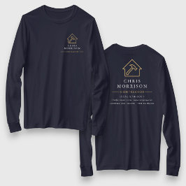 Camiseta Trabajo de reparación de hogar de contratista oro 