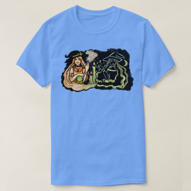 Camiseta Trabajo de sombras verdes (Diseño del anverso)