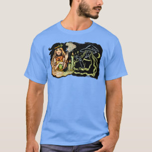 Camiseta Trabajo de sombras verdes