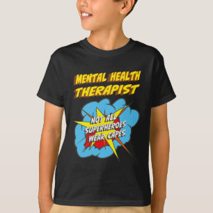 Camiseta Trabajo de superhéroe divertido para terapeutas de