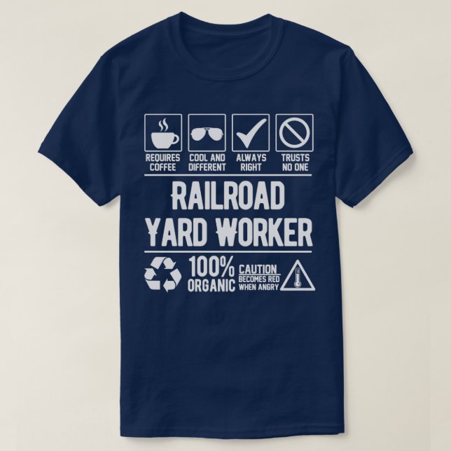 Camiseta Trabajo de trabajadores ferroviarios de Yard (Diseño del anverso)