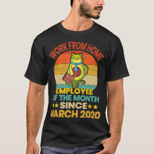 Camiseta Trabajo del empleado del hogar del gato del mes Av