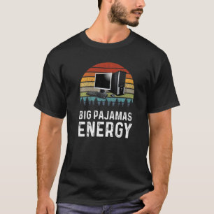 Camiseta Trabajo del empleado virtual de energía de pijamas