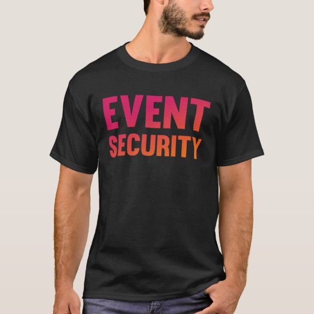 Camiseta Trabajo del trabajador del evento uniforme de segu (Anverso)