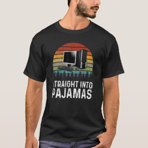 Camiseta Trabajo Desde Casa Directamente En Pajamas Virtual