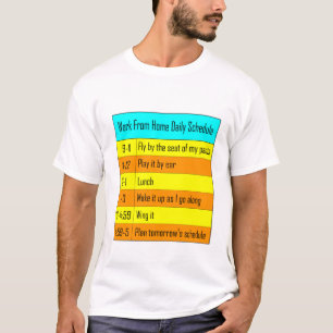 Camiseta Trabajo desde la planificación diaria en casa