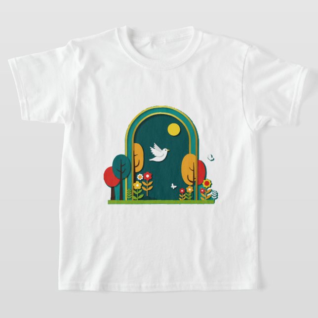 Camiseta Trabajo digital tipo decoupage (Distribución)