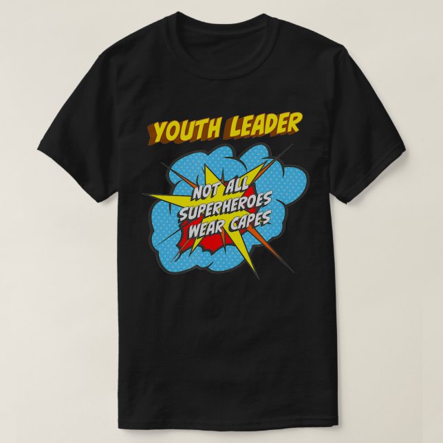Camiseta Trabajo divertidísimo de superhéroe juvenil (Diseño del anverso)