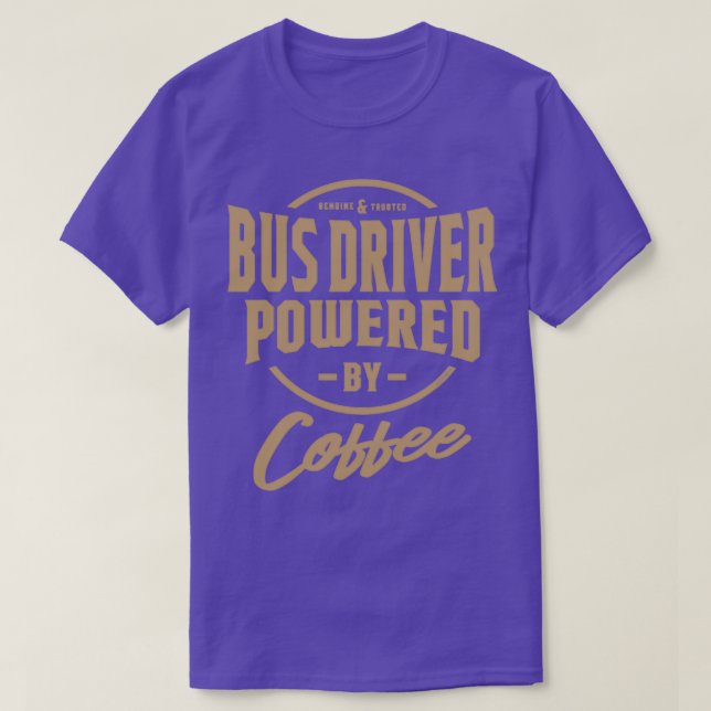 Camiseta Trabajo divertido de conductores de bus y Hobby 2 (Diseño del anverso)