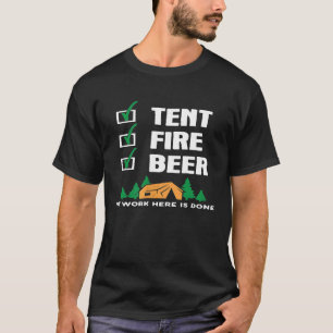 Camiseta Trabajo divertido en la lista de verificación de c