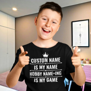 Camiseta Trabajo divertido personalizado y nombre de aficio