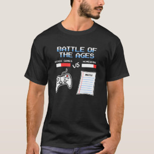 Camiseta Trabajo Doméstico Inspirado Anti Homework Vs Video